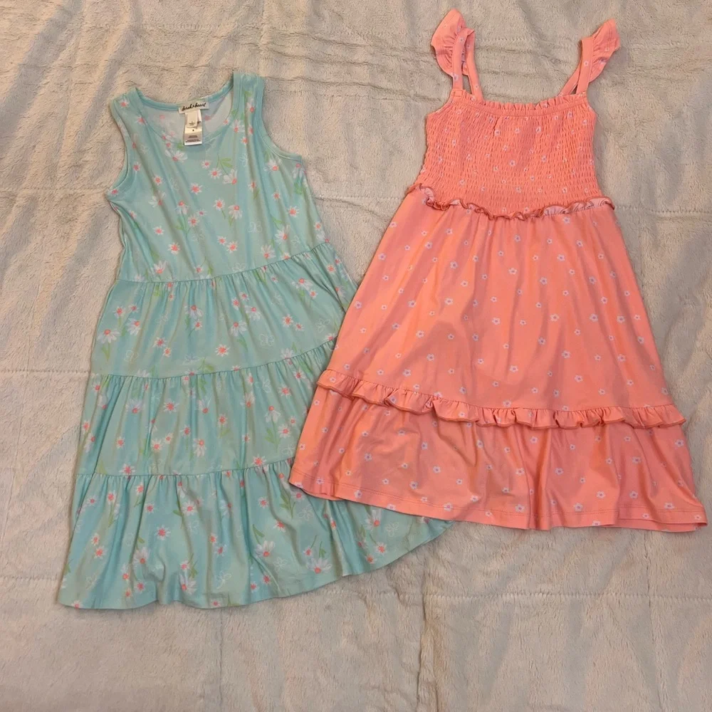 🌸 Girl’s Summer Dress Bundle - NWOT - 2 Derek Heart Dresses - Size 8 - Picture 2 of 6